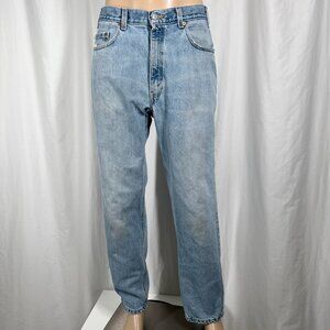 Vintage 2002 Levi's 550 Men's 36WX32L Blue Casual Cotton Relaxed Fit Denim Jeans